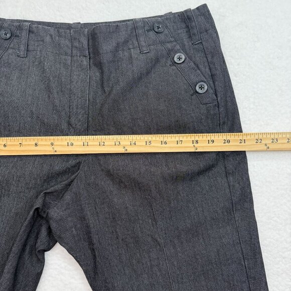 Sandro Sportswear Sailor Wide Leg Cropped Capri Pants Stretch Womens 14 Preppy - Picture 11 of 12